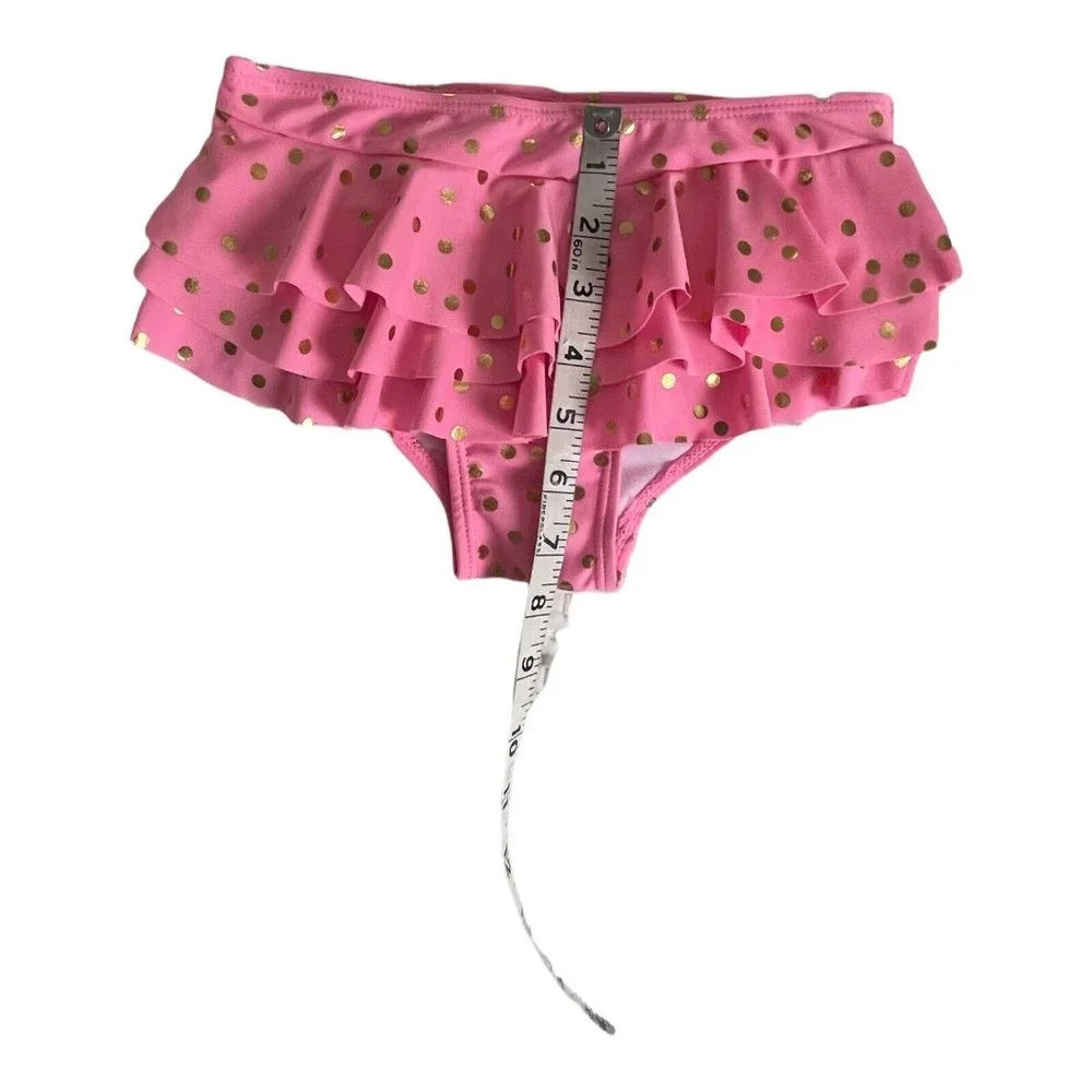 Girls Swimsuit Set Wetsuit Club Size 6X 2-Piece Swimsuit with 3-D Pink - Picture 8 of 11